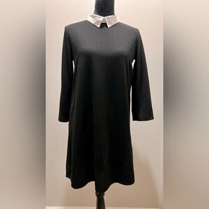 Zara Classic Black Long Sleeve Dress